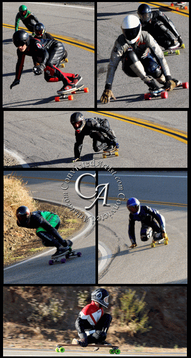 Down Hill Skate boarding