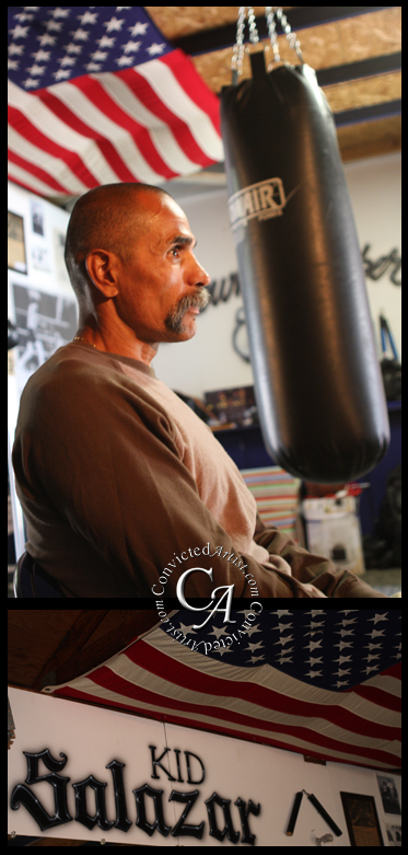 Joe Salazar Riverside California Boxing Trainer getting interviewed 